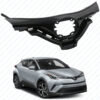 For 2018 2019 Toyota CHR C-HR Front Upper Bumper Grille Assembly Gloss Black